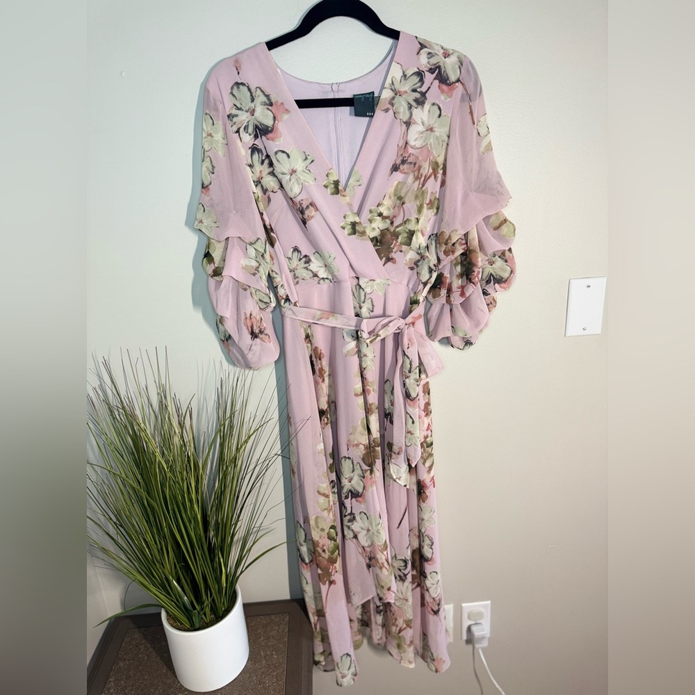 Dibby Sky Pink Floral Dress
